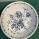 Set of 4 hollow plates Gien France vintage blue floral decorations signed