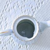 Large 1909 Oscar Shaller Fleur de Lys Porcelain Coffee Pot