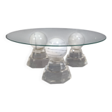 Marble sphere coffee table by Roche Bobois, 1980s