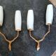 Brutalist wall sconces – Maison Arlus – Vintage 1960