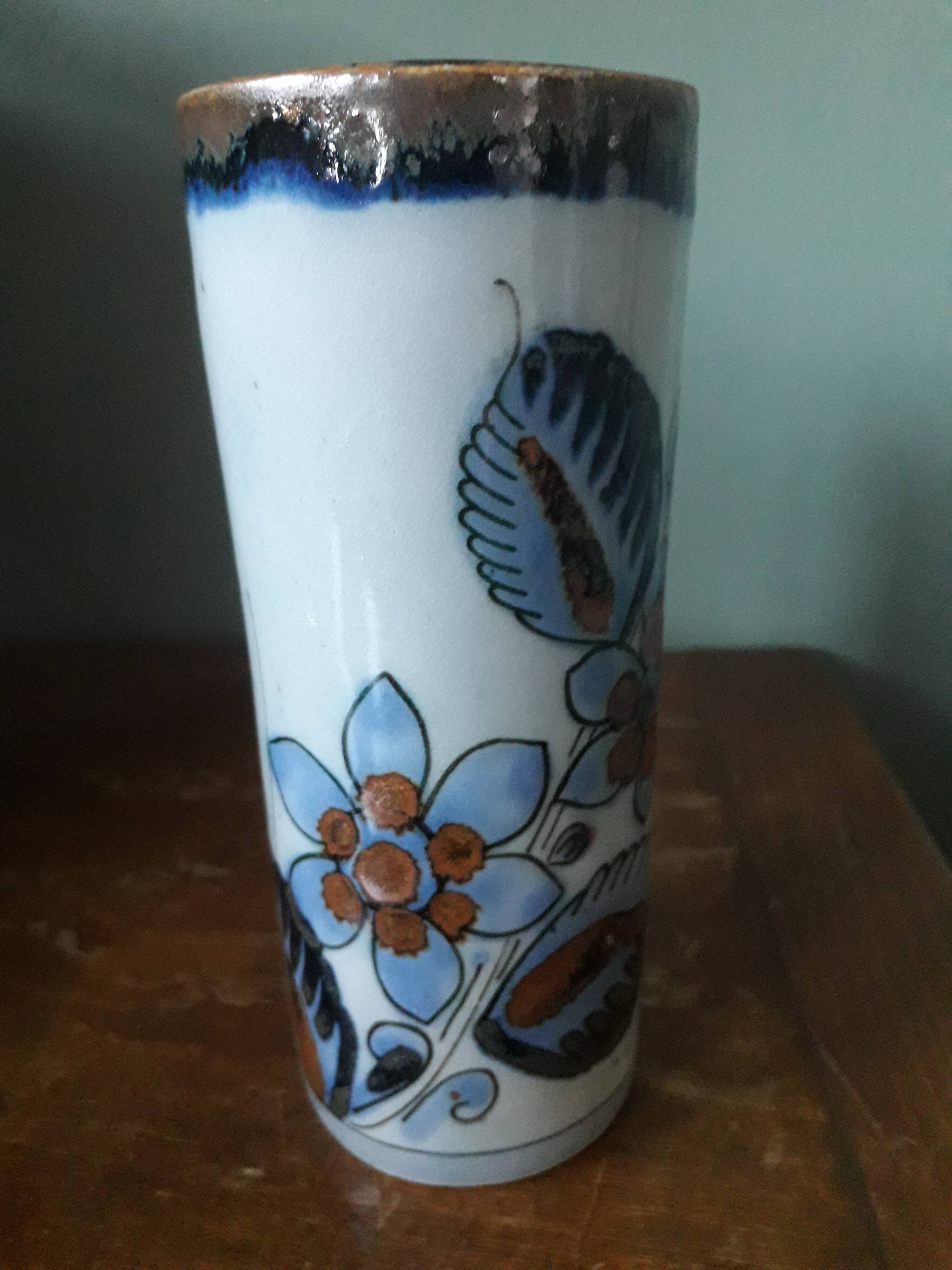 Vintage vase with original decor