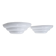 Pair of Art Deco style wall lights in white lacquered metal. 1980s