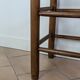 High wooden and straw stools