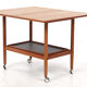 Tea cart with folding table top, Poul Jeppesen, Denmark, circa 1965