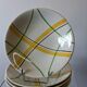 5 deep plates from Gien model "Sarabande" in good condition.