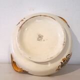 Soupière carnations faience Creil Montereau