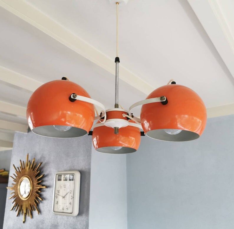 Vintage orange 70s suspension