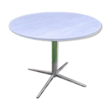 Round table formica light grey vintage