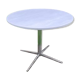Table ronde formica gris clair vintage