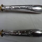 Filled silver salad serving cutlery, minerva hallmark