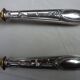 Filled silver salad serving cutlery, minerva hallmark