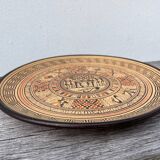 Assiette décorative grecque en terre cuite géométrique