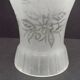 French Vintage Victorian Style White Opaque Patterned Glass Shade 0142