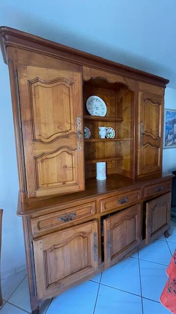 Louis XV Cherry Wood Sideboard/Cabinet
