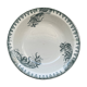 Old hollow dish, Ironstone, green floral decoration, 28 cm.