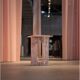 Table d'appoint en marbre rose "BOND"