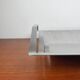 Minimalist postmodern metal fruit bowl, 1980s