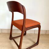 Set of 4 Baumann sled chairs