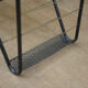 Vintage coffee table in metal and glass 1960 with 2 trays