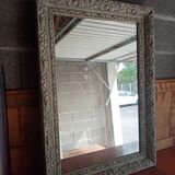 Old patinated mirror 86 X 62 cm