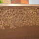 Japanese screen embroidered golden threads