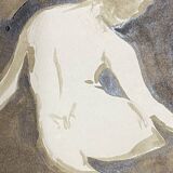 Painting signed in Chinese ink “female back”