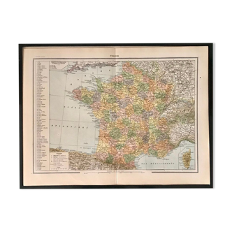 Carte de France vintage