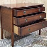 1950s English chest of drawers in mahogany
