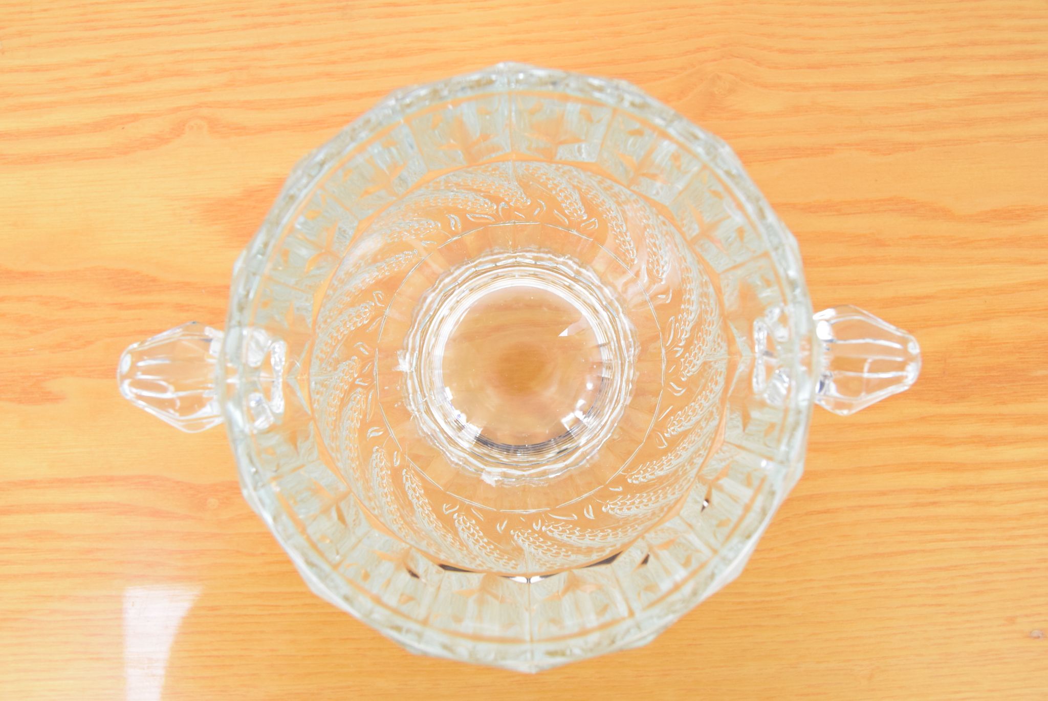 Vase en verre, verre de Bohême, années 1970