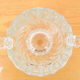 Mid-century glass vase,bohemia glass,1970