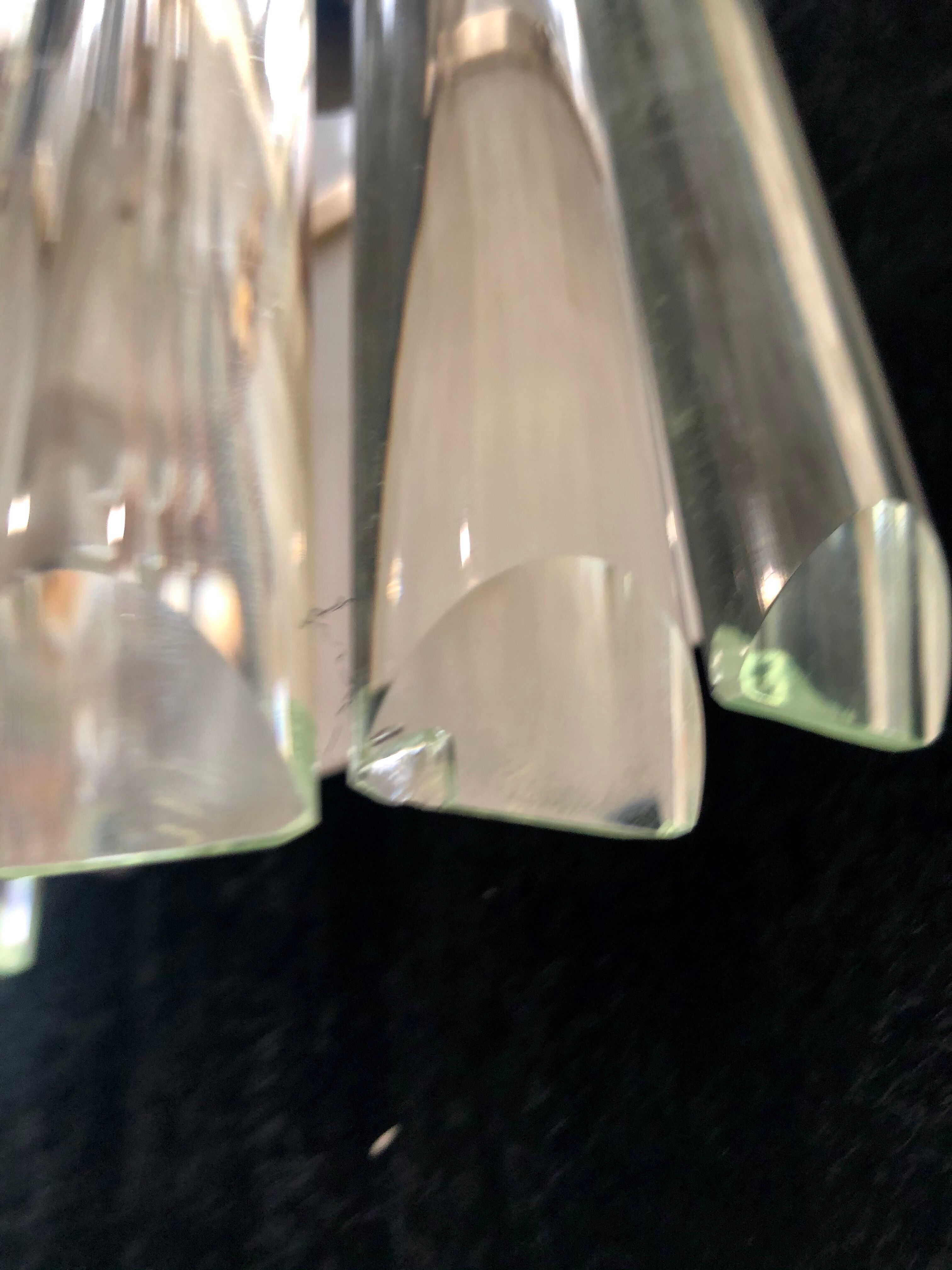 Venini sconce glass and gilded structure