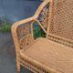 Peacock rattan bench