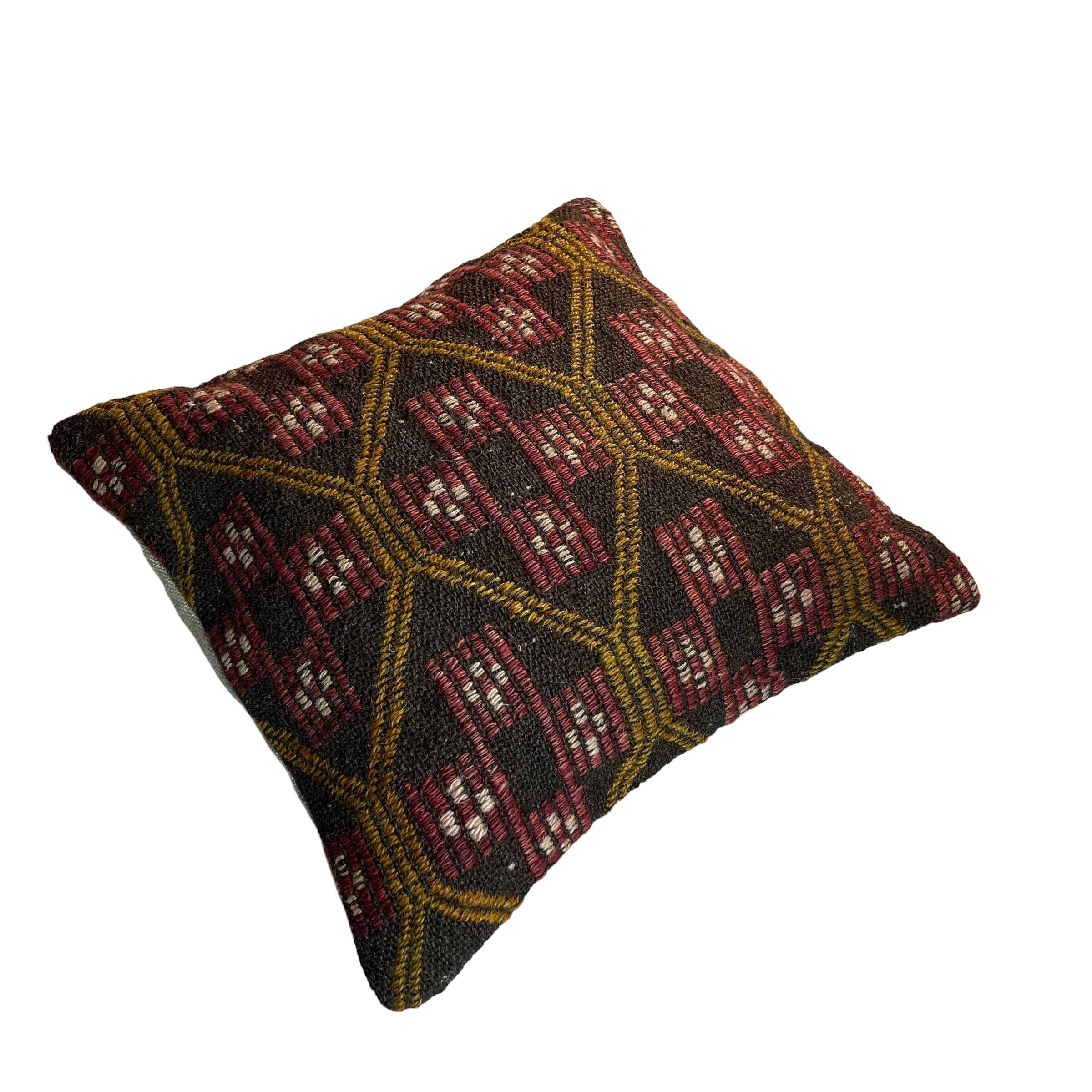 Vintage turkish Kilim Cushion Cover , 45 x 45 cm