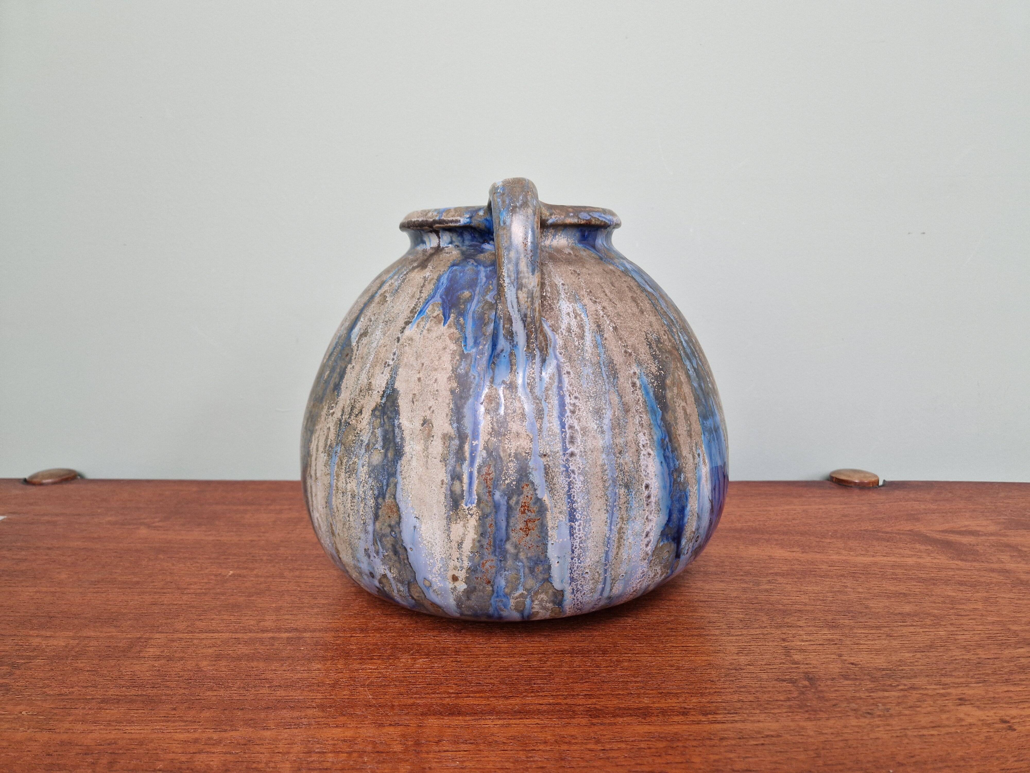 flamed stoneware vase, Roger Guérin (Bouffioulx, Belgium)