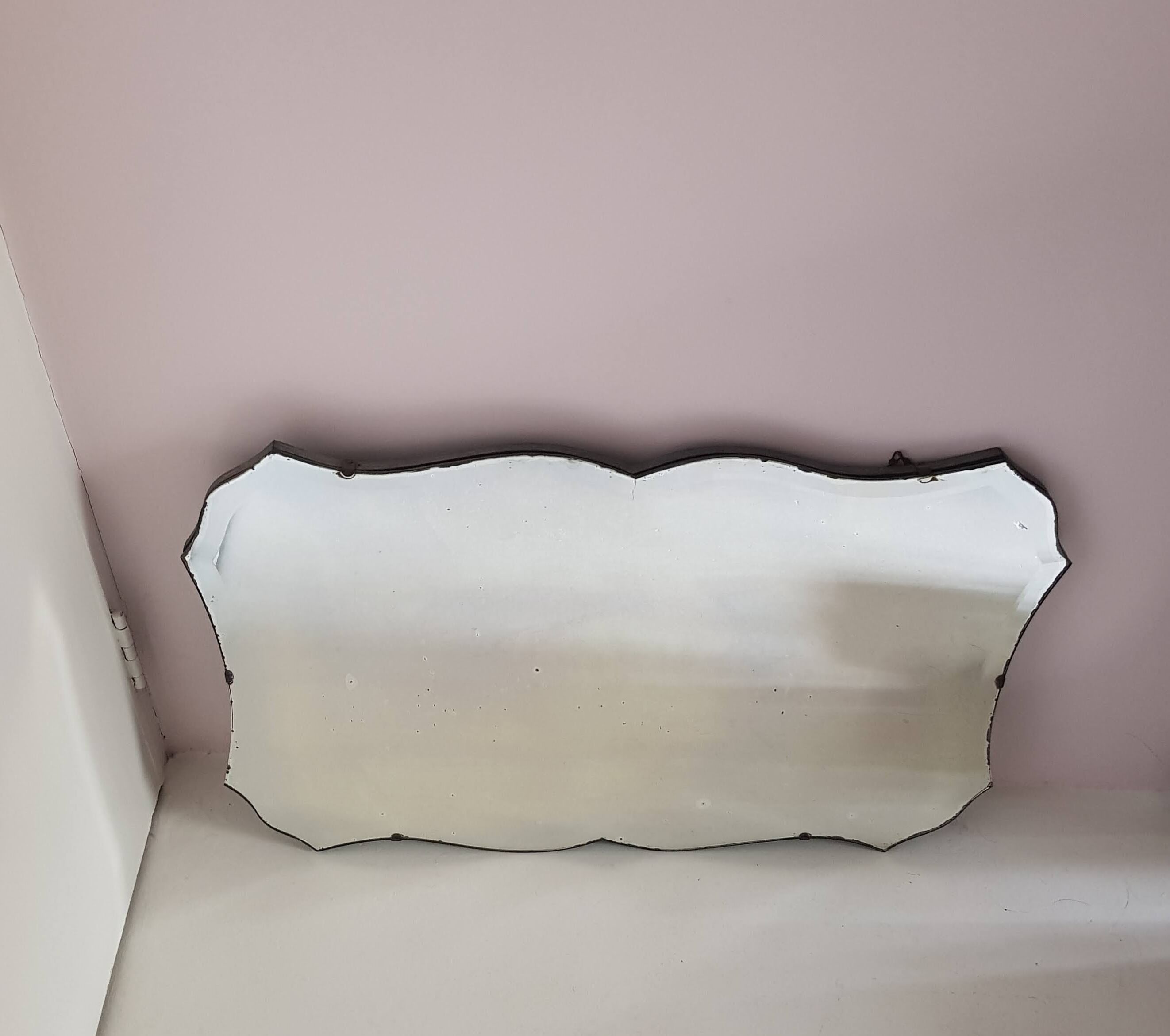 Antique beveled mirror