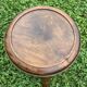 French turned wood stool 1950