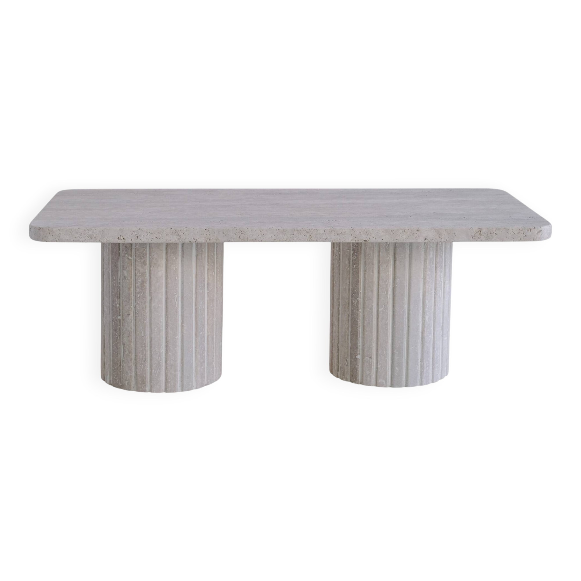 Table basse rectangulaire Olympia - Travertin Naturel