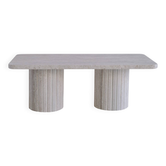 Olympia Rectangular Coffee Table - Natural Travertine