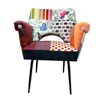 Fauteuil 1970 patchwork