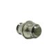 AAB Salt Shaker Art Deco, Silver Plated Brass, Belgium, 1930s