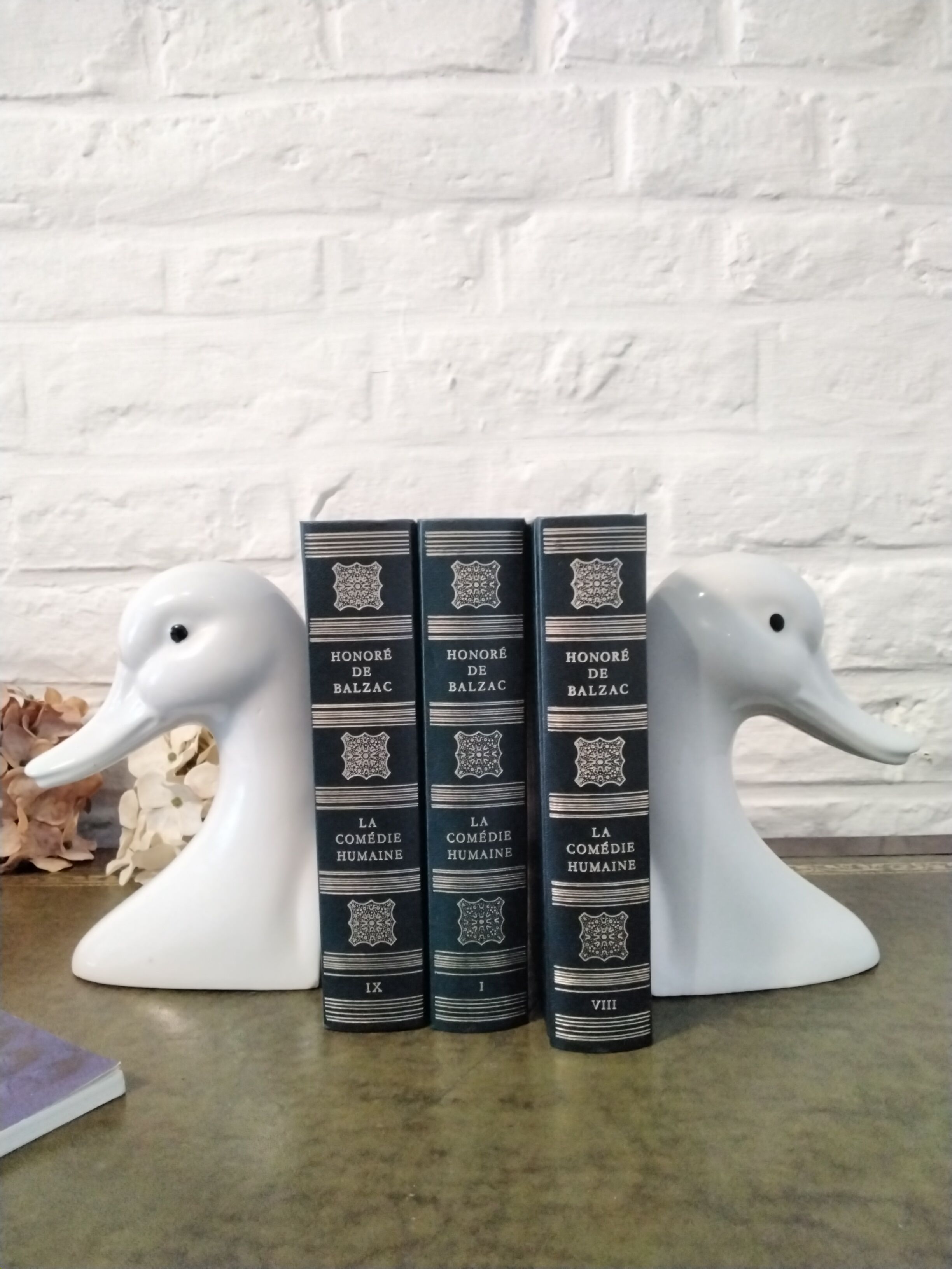 Pair of duck bookends