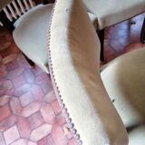 Set of 6 studded velvet chairs
