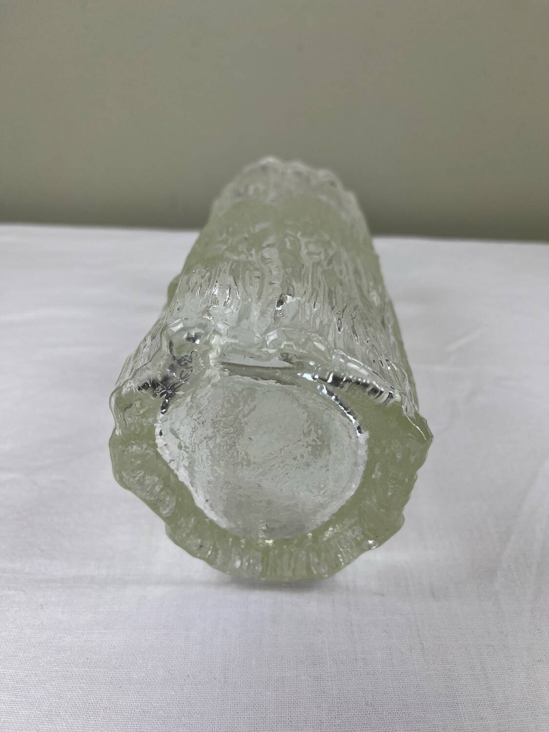 "Glass waterfall" vase