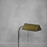 Mid-Century German Modern Gold Brass Desk Lamp with Chain from Karstadt AG, 1970s