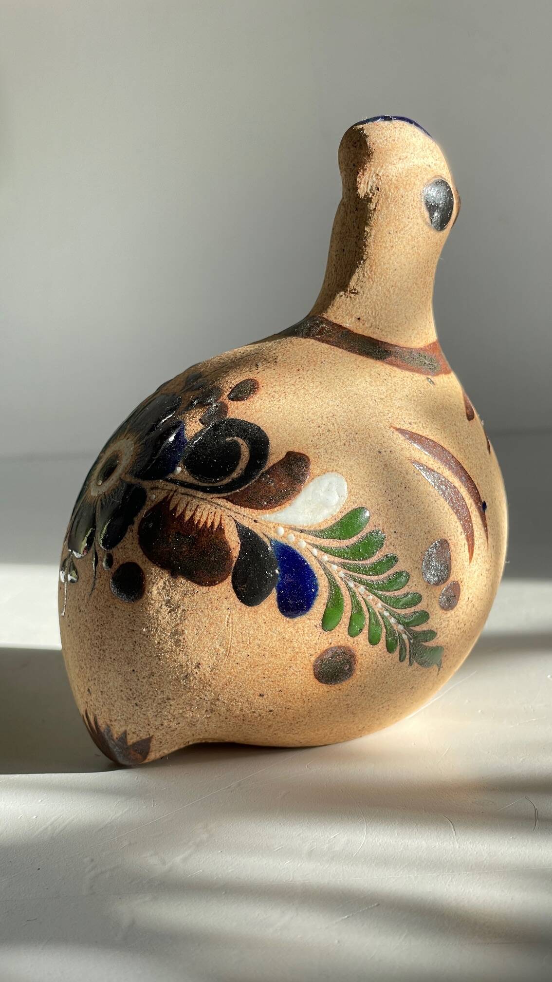 Bird handmade stoneware mexico vintage