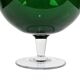 Grand vase en verre vert vintage 'brandy glass' soufflé à la bouche 26cm