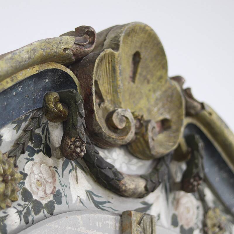 Painted Folk Art Bridal Cupboard