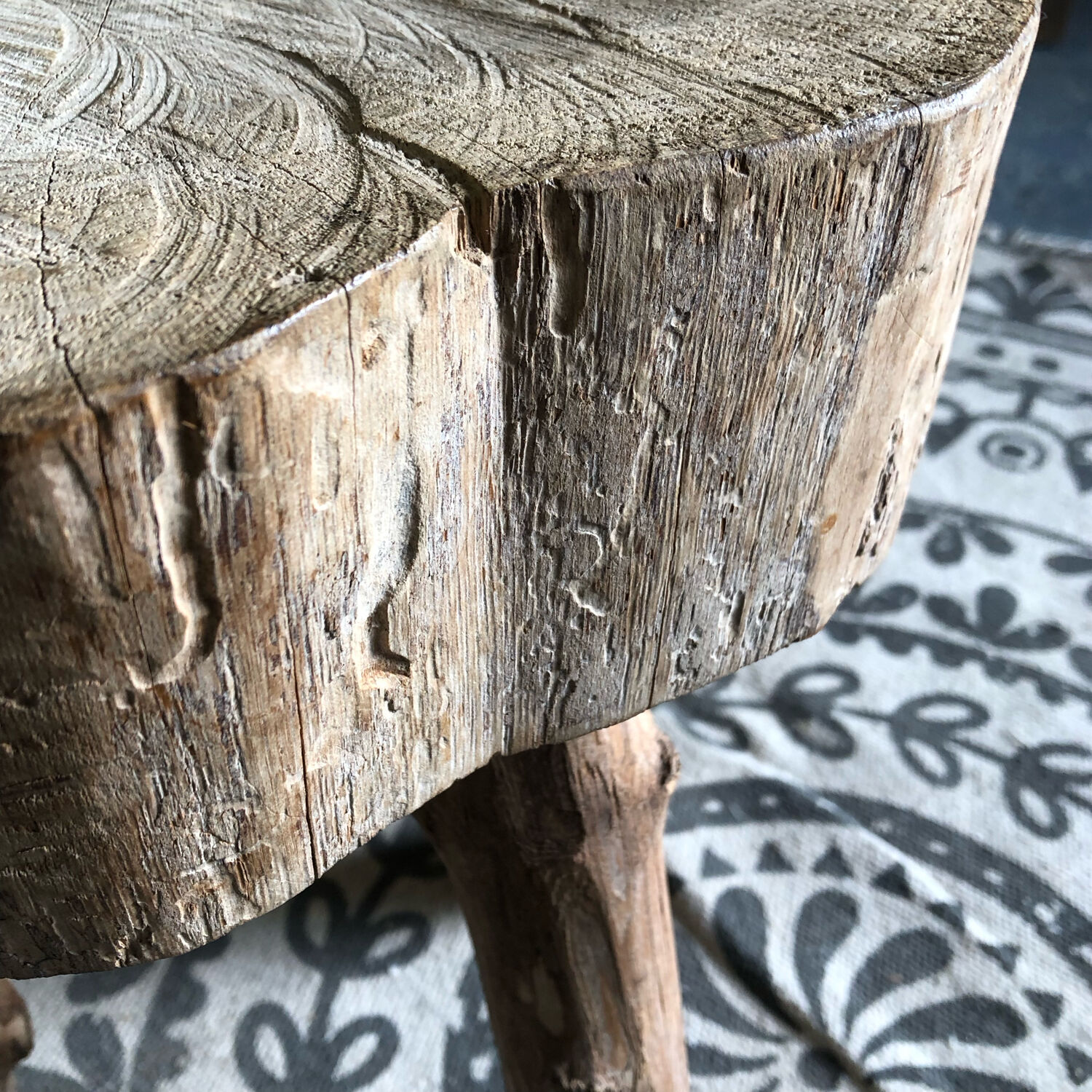 Wooden milking stool