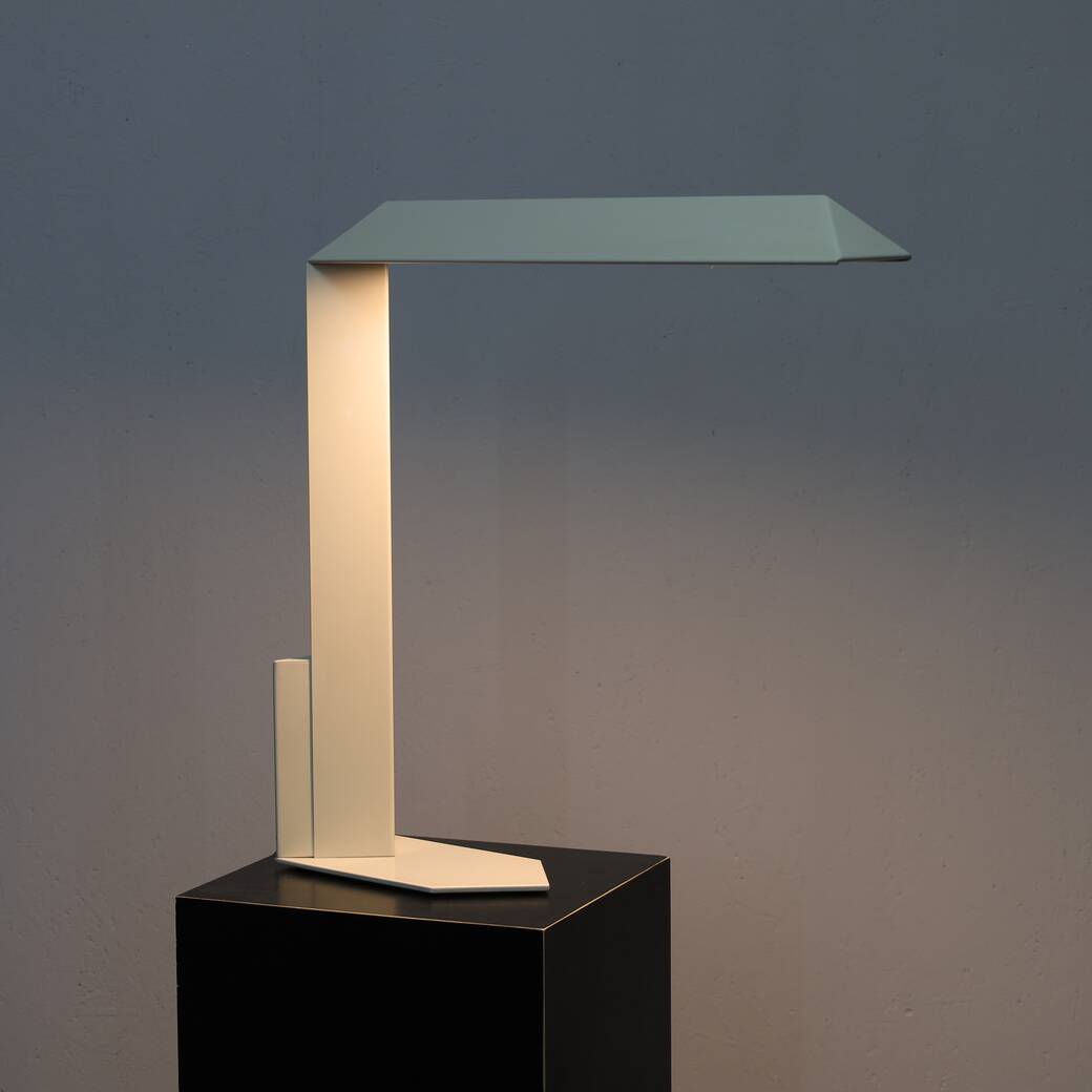 Rare Postmodern Architectural Desk Lamp by Mart van Schijndel,  80s