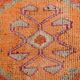 3x10 Pumpkin Orange & Pink Turkish Runner Rug, 96x309Cm